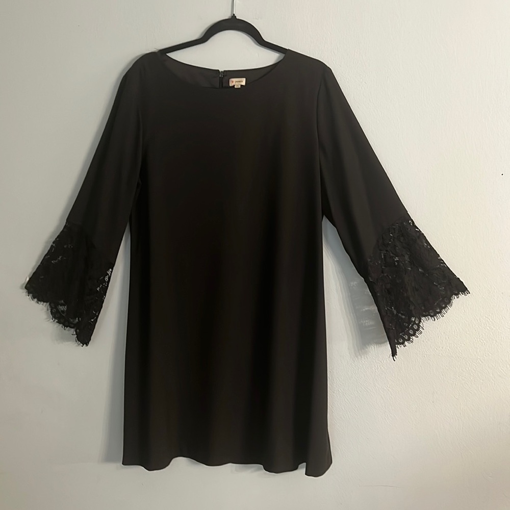 Cremieux Black shift dress.